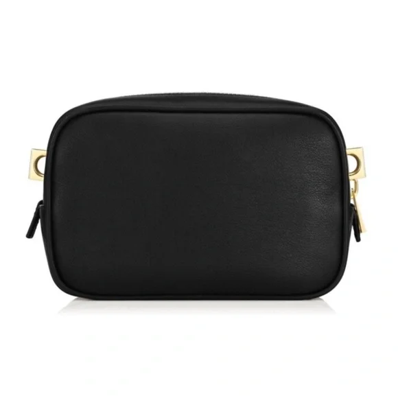 Tom Ford Black Leather Bag Crossbody Women's Camera Bag Logo New in Box BNIB - Picture 2 of 7